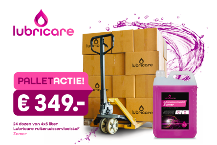 Palletactie Lubricare Ruitenwisservloeistof Zomer &ndash; Nu voor slechts &euro;349,-