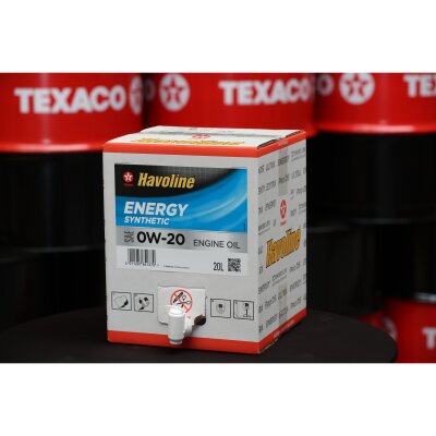 Bag-in-Box Texaco Havoline Energy 0W-20 - 20L